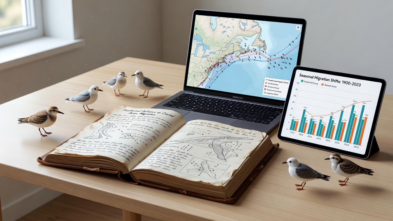 Tracing Heathwind's Influence on Seasonal Migration Patterns Among Coastal Bird Species Through Historical Observation Logs